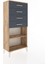 Hyperion Dolap Tek Raflı 4 Çekmeceli 60X44X134 Çam-Antrasit 2