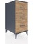 Kronos Komodin 3 Çekmeceli 44X59X96 Antrasit-Çam 2