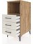 Kronos Komodin Tek Raflı 3 Çekmeceli 44X59X96 Çam-Aytaşı 4
