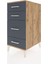 Kronos Komodin 4 Çekmeceli 44X59X96 Çam-Antrasit 3