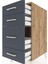 Kronos Komodin 4 Çekmeceli 44X59X96 Çam-Antrasit 5