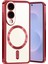 CPT16 Samsung Galaxy S25 Edge Kross Magneticsafe Kapak - Kırmızı 1