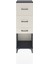 Arges Dolap 3 Çekmeceli 44X30X134 Antrasit-Aytaşı 1