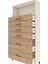 Arges Dolap Tek Raflı 6 Çekmeceli 88X30X182 Aytaşı-Çam 5