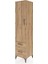 Hyperion Dolap 4 Raflı 2 Çekmeceli Tek Kapaklı 44X44X195 Çam-Çam 3