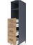 Kronos Dolap 2 Raflı 4 Çekmeceli 44X59X182 Antrasit-Çam 5