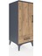 Hyperion Komodin 2 Raflı Tek Çekmeceli Tek Kapaklı 44X44X106 Antrasit-Çam 2