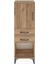 Arges Dolap 2 Raflı 2 Çekmeceli Tek Kapaklı 44X30X134 Çam-Çam 1