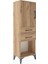 Arges Dolap 2 Raflı 2 Çekmeceli Tek Kapaklı 44X30X134 Çam-Çam 2