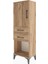 Arges Dolap 2 Raflı 2 Çekmeceli Tek Kapaklı 44X30X134 Çam-Çam 3