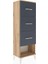 Arges Dolap 3 Çekmeceli 44X30X134 Çam-Antrasit 2