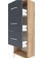 Arges Dolap 3 Çekmeceli 44X30X134 Çam-Antrasit 5