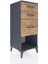 Hyperion Komodin 3 Çekmeceli 44X44X106 Antrasit-Çam 2