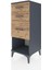 Hyperion Komodin 3 Çekmeceli 44X44X106 Antrasit-Çam 3