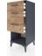 Hyperion Komodin 3 Çekmeceli 44X44X106 Antrasit-Çam 4