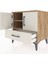 Hyperion Komodin 2 Raflı Tek Çekmeceli 2 Kapaklı 60X44X64 Çam-Aytaşı 4