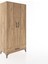 Hyperion Dolap 2 Raflı Tek Çekmeceli Tek Askılı 88X44X182 Çam-Çam 2