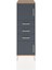 Hyperion Dolap Tek Raflı 3 Çekmeceli 2 Kapaklı 44X44X134 Çam-Antrasit 1