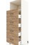 Kronos Dolap Tek Raflı 4 Çekmeceli 60X59X182 Aytaşı-Çam 5