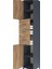 Hyperion Dolap 3 Raflı 3 Çekmeceli 2 Kapaklı 44X44X243 Antrasit-Çam 5