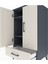 Hyperion Komodin 3 Raflı Tek Çekmeceli 2 Kapaklı 60X44X106 Antrasit-Aytaşı 5