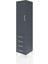 Hyperion Dolap 3 Raflı 4 Çekmeceli Tek Kapaklı 44X44X195 Antrasit-Antrasit 3