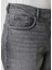 Gri Yıkamalı Tapered Fit Jean Pantolon 4
