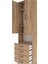 Arges Dolap 4 Raflı 4 Çekmeceli 2 Kapaklı 60X30X221 Çam-Çam 5