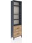 Arges Dolap 4 Raflı 2 Çekmeceli 60X30X221 Antrasit-Çam 2