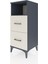 Hyperion Komodin Tek Raflı 2 Çekmeceli 44X44X106 Antrasit-Aytaşı 3