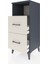 Hyperion Komodin Tek Raflı 2 Çekmeceli 44X44X106 Antrasit-Aytaşı 4
