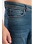 Streç Dar Paça Erkek Kot Pantolon - Esnek Likralı Slim Fit Jean - Konforlu Pamuklu Kumaş 3