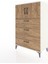 Hyperion Dolap Tek Raflı 3 Çekmeceli 2 Kapaklı 88X44X134 Aytaşı-Çam 3