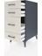 Kronos Komodin 4 Çekmeceli 44X59X96 Antrasit-Aytaşı 4