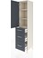 Hyperion Dolap 3 Raflı 3 Çekmeceli Tek Kapaklı 44X44X195 Aytaşı-Antrasit 4