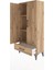 Arges Dolap 3 Raflı Tek Çekmeceli 2 Kapaklı 60X30X134 Çam-Çam 4