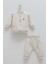 Good Vıbes Yelekli Üçlü Alt Üst Takım - Caramell - TKE2045 - Taş - 9 - 12 Ay - TKE2045-TAŞ-9 - 12 Ay Taş 1