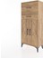 Hyperion Dolap Tek Raflı 2 Çekmeceli 2 Kapaklı 60X44X134 Çam-Çam 3