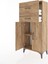 Hyperion Dolap Tek Raflı 2 Çekmeceli 2 Kapaklı 60X44X134 Çam-Çam 4