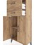Hyperion Dolap Tek Raflı 2 Çekmeceli 2 Kapaklı 60X44X134 Çam-Çam 5
