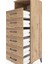 Hyperion Dolap Tek Raflı 6 Çekmeceli 44X44X134 Çam-Çam 5