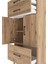 Arges Dolap 2 Raflı 3 Çekmeceli 2 Kapaklı 60X30X134 Çam-Çam 5