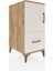 Kronos Komodin 2 Raflı Tek Çekmeceli Tek Kapaklı 44X59X96 Çam-Aytaşı 2
