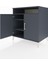 Kronos Şifonyer 3 Raflı 2 Kapaklı 88X59X96 Antrasit-Antrasit 4