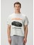 Beyaz Lamborghini Baskılı T-Shirt 1