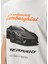 Beyaz Lamborghini Baskılı T-Shirt 5