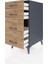 Kronos Komodin 4 Çekmeceli 44X59X96 Antrasit-Çam 4