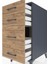 Kronos Komodin 4 Çekmeceli 44X59X96 Antrasit-Çam 5