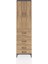 Arges Dolap 2 Raflı 4 Çekmeceli Tek Askılı 60X30X221 Antrasit-Çam 1