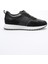 Erkek Hakiki Deri Süet Sneaker Paraşüt Detaylı Siyah Zerox 3
